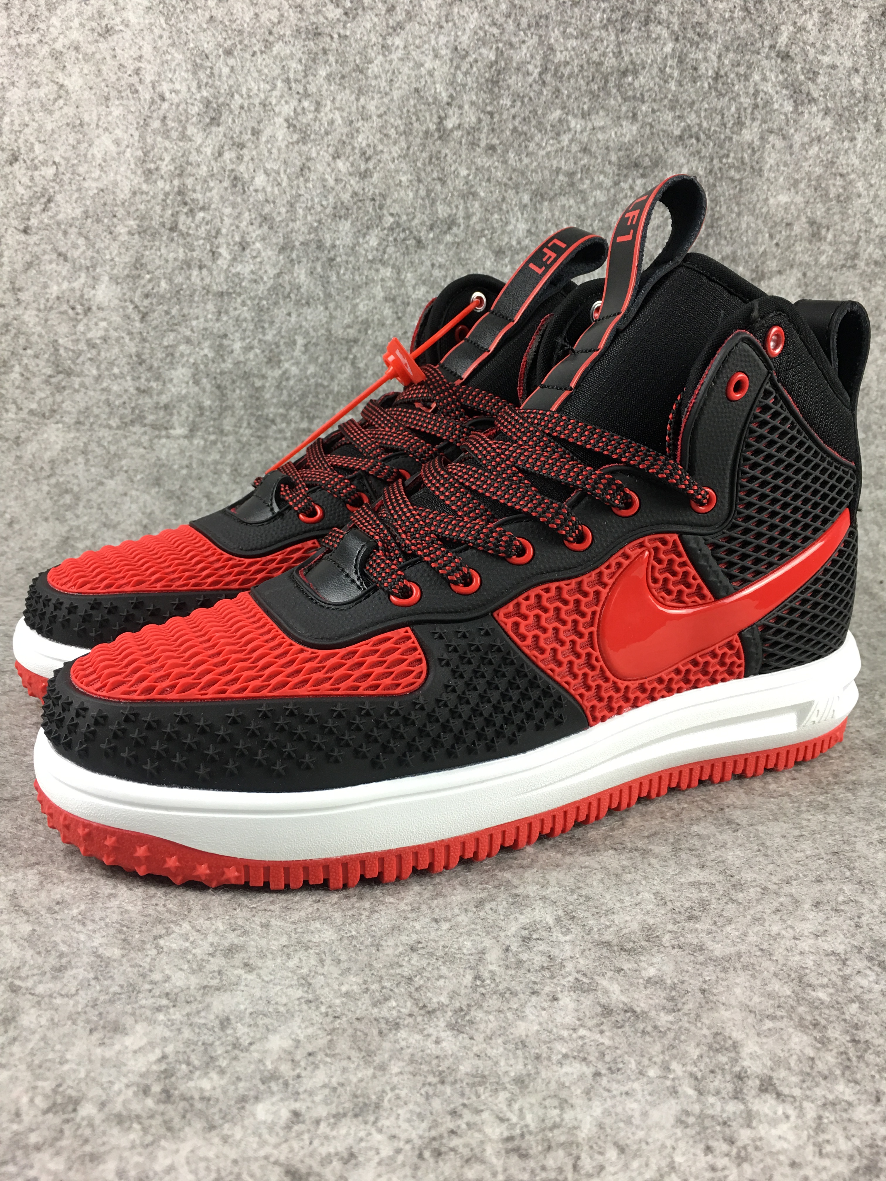Nike Lunar Force 1 Nano Black Red Shoes